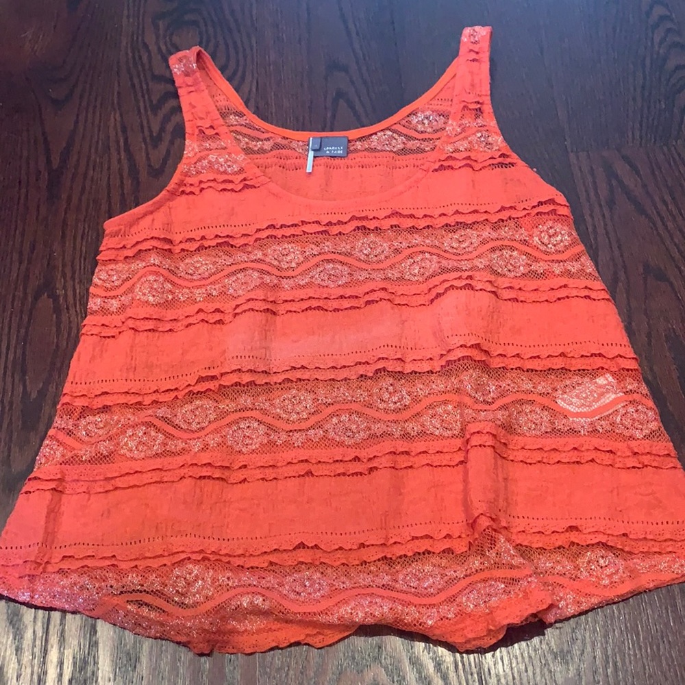 Sparkle and fade red top